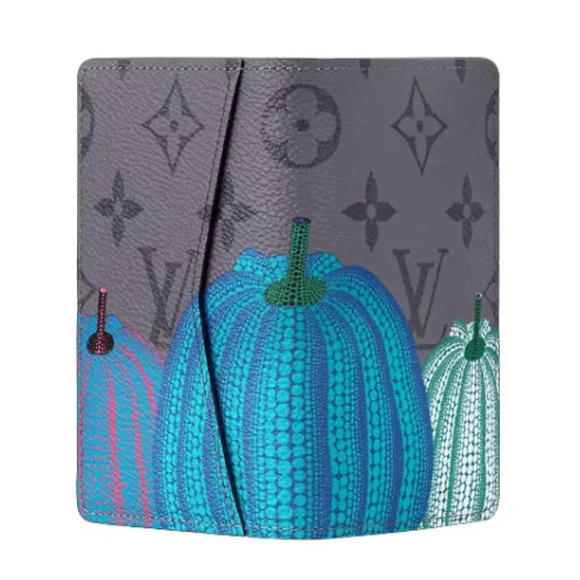 Louis Vuitton YK Yayoi Kusama Pumpkin Eclipse Monogram Pocket Organizer Wallet - Picture 5 of 11